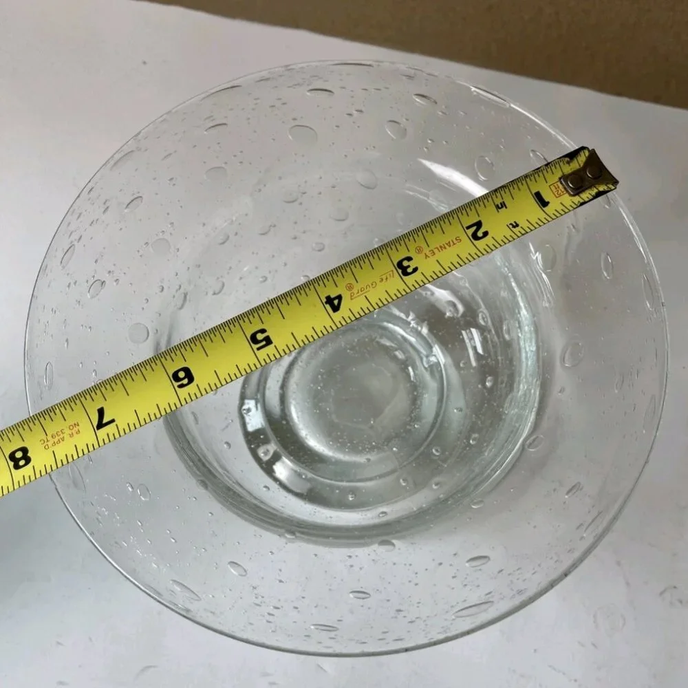 Southern Living at Home Tiny Bubbles Bella Luna Glass Pedestal Bowl 8”